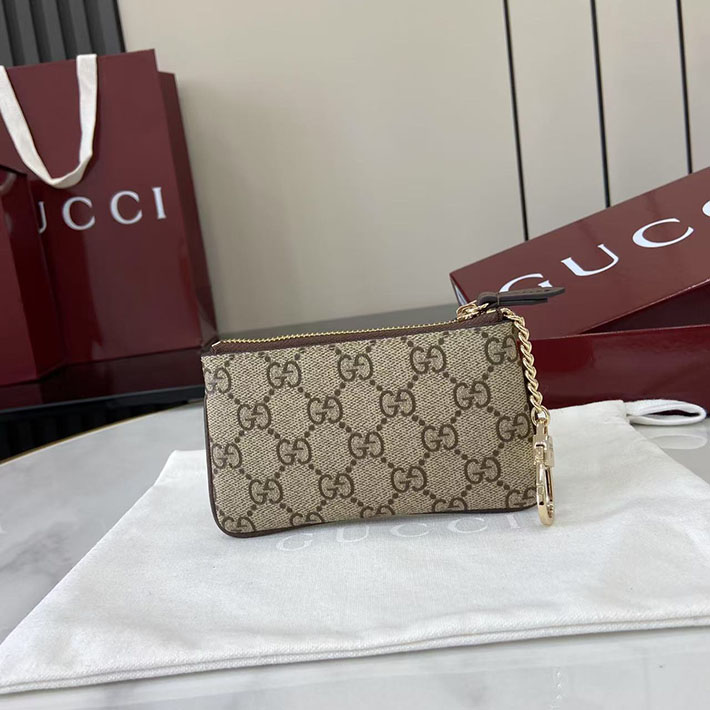 グッチ 財布 アウトレット GUCCI オフィディア ジップキーポーチ ベージュ&ブラウン 838466 FAE0L 9746 グッチ 小銭入れ アウトレット - 画像 (4)