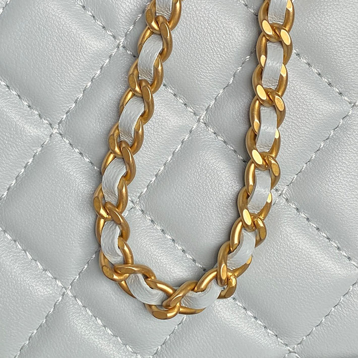 シャネル 新作バッグ 2026 CHANEL チェーンショルダーバッグ マトラッセ ココマーク ライトブルー 2629982 シャネル バッグ アウトレット - 画像 (6)