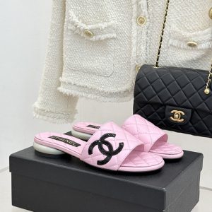 シャネル サンダル ピンク