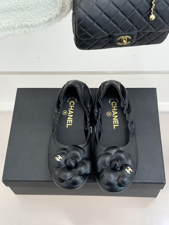 最高級シャネルスーパーコピー CHANEL カメリア パンプス バレエシューズ フラットシューズ ブラック 2631074 シャネル バレリーナ 値段 - 画像 (7)