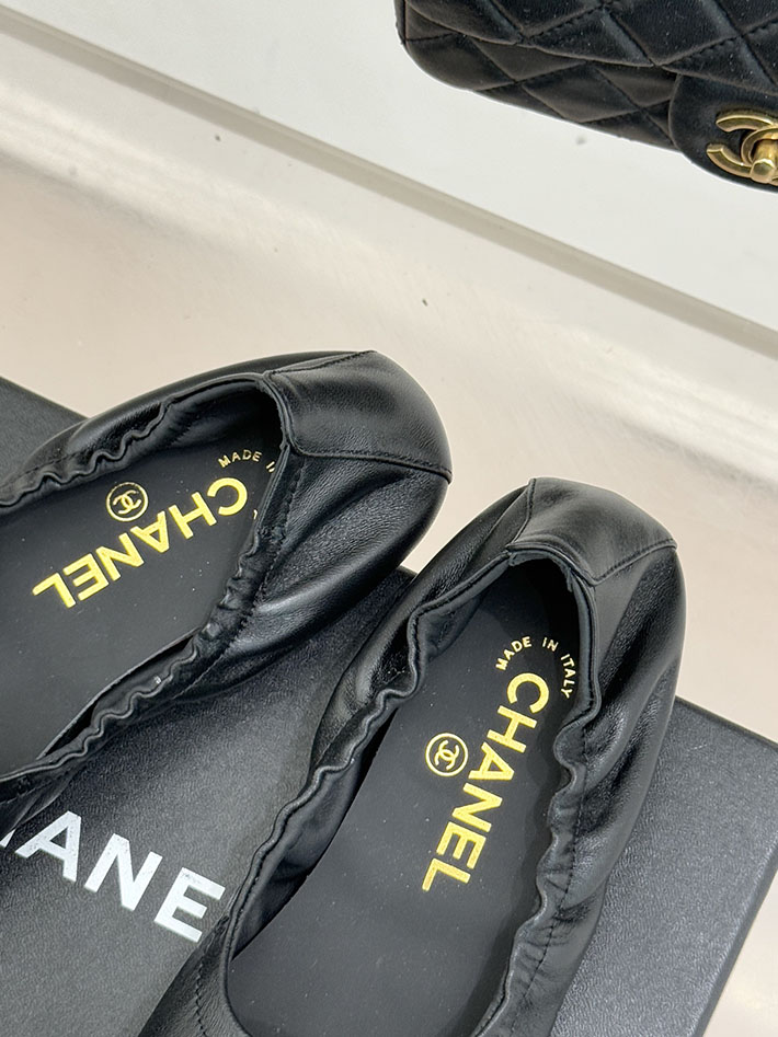 最高級シャネルスーパーコピー CHANEL カメリア パンプス バレエシューズ フラットシューズ ブラック 2631074 シャネル バレリーナ 値段 - 画像 (3)
