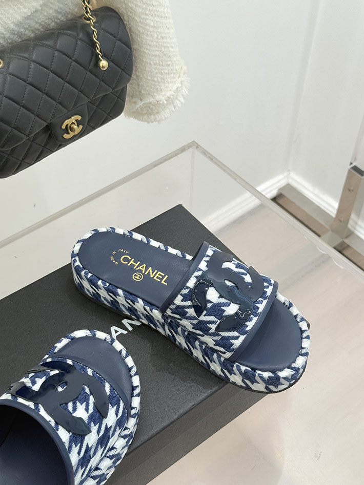 最高級シャネルスーパーコピー CHANEL 厚底 ココマーク サンダル 人気ブランド レディース ブルー 2631079 シャネル 靴 サンダル - 画像 (7)