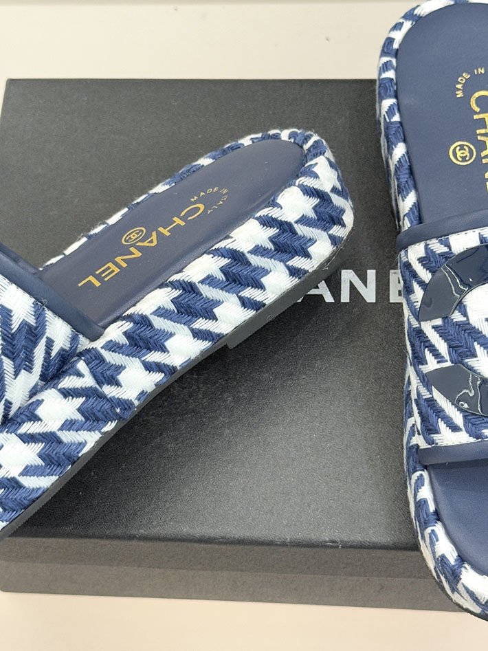最高級シャネルスーパーコピー CHANEL 厚底 ココマーク サンダル 人気ブランド レディース ブルー 2631079 シャネル 靴 サンダル - 画像 (6)