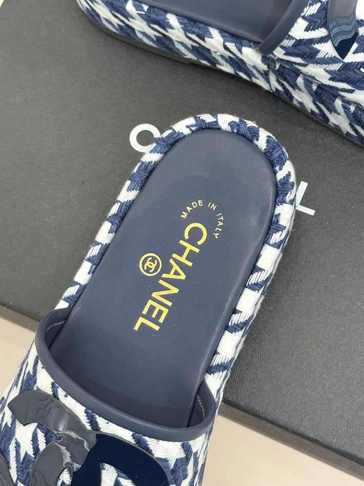 最高級シャネルスーパーコピー CHANEL 厚底 ココマーク サンダル 人気ブランド レディース ブルー 2631079 シャネル 靴 サンダル - 画像 (4)