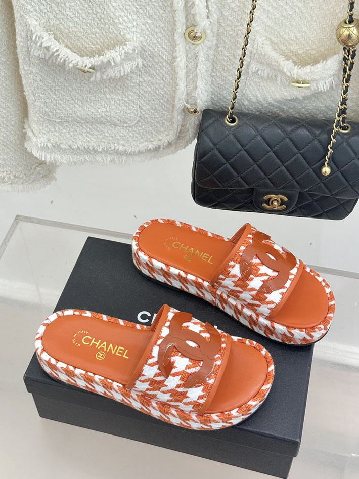 最高級シャネルスーパーコピー CHANEL 厚底 ココマーク サンダル 人気ブランド レディース オレンジ 2631080 シャネル風サンダル - 画像 (9)