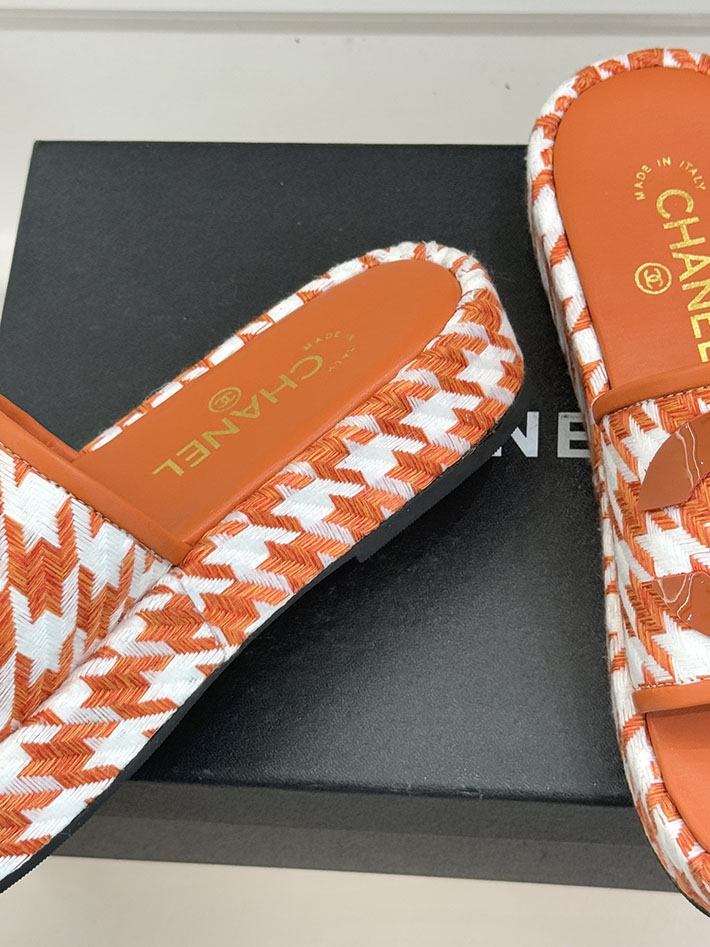 最高級シャネルスーパーコピー CHANEL 厚底 ココマーク サンダル 人気ブランド レディース オレンジ 2631080 シャネル風サンダル - 画像 (6)