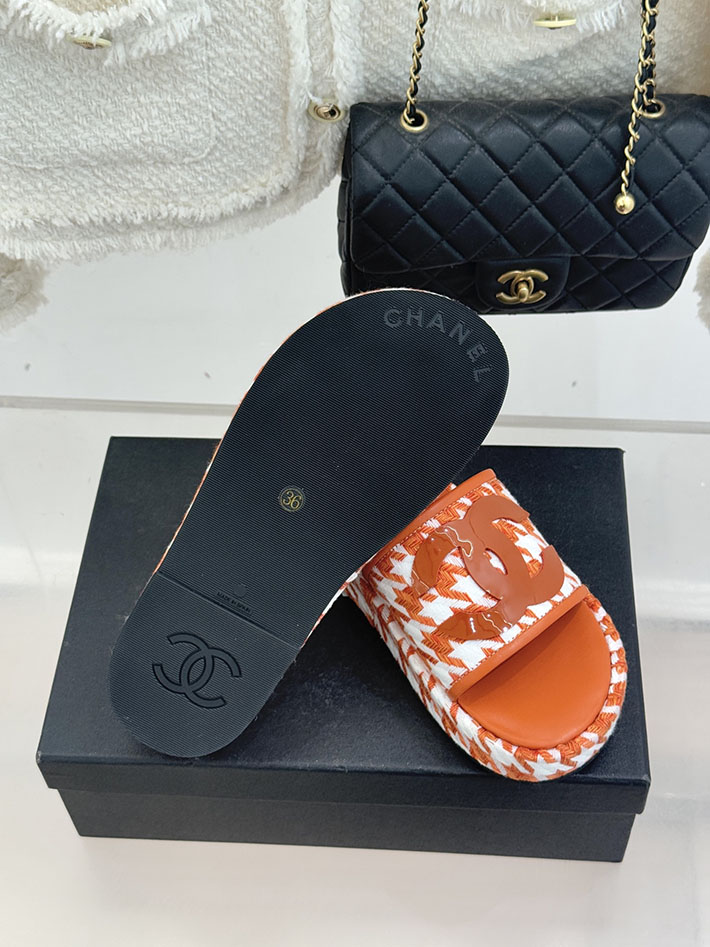 最高級シャネルスーパーコピー CHANEL 厚底 ココマーク サンダル 人気ブランド レディース オレンジ 2631080 シャネル風サンダル - 画像 (3)