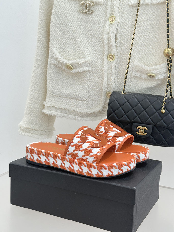 最高級シャネルスーパーコピー CHANEL 厚底 ココマーク サンダル 人気ブランド レディース オレンジ 2631080 シャネル風サンダル - 画像 (2)
