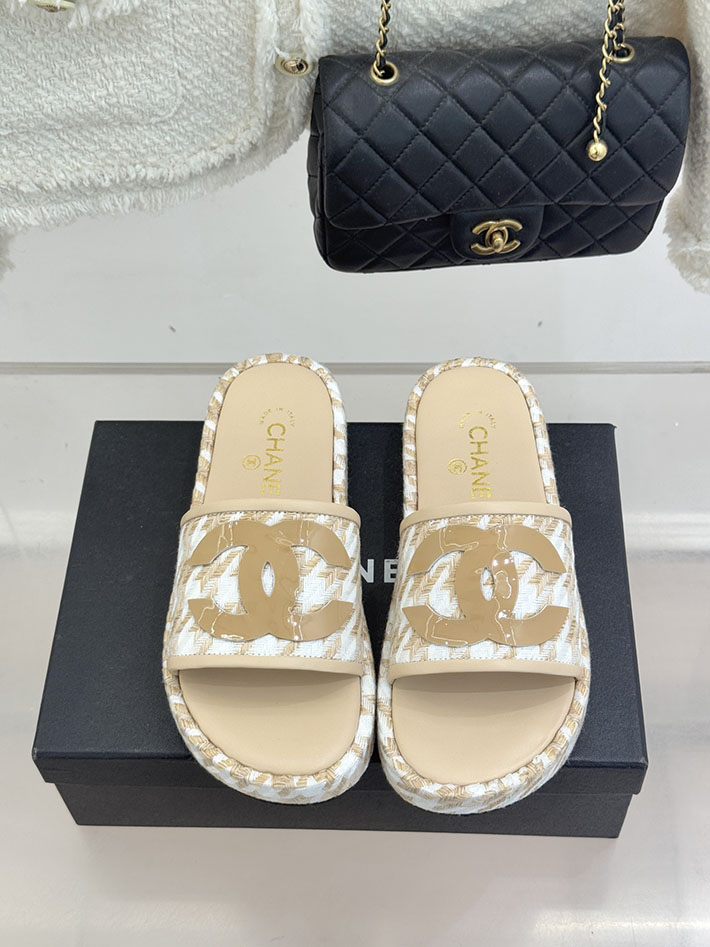 最高級シャネルスーパーコピー CHANEL 厚底 ココマーク サンダル 人気ブランド レディース ベージュ 2631081 シャネル 靴 セール - 画像 (8)