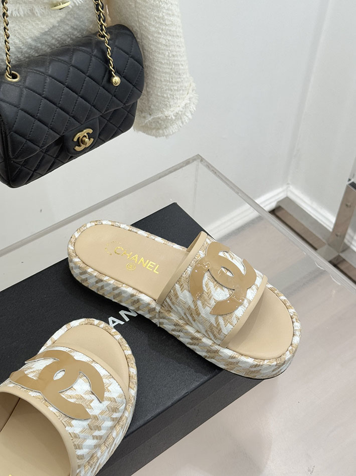 最高級シャネルスーパーコピー CHANEL 厚底 ココマーク サンダル 人気ブランド レディース ベージュ 2631081 シャネル 靴 セール - 画像 (7)
