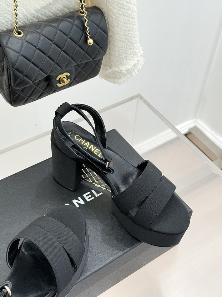 最高級シャネルスーパーコピー CHANEL シースルー スポーツ サンダル 厚底 レディース ブラック 2631087 シャネル サンダル 公式 - 画像 (8)