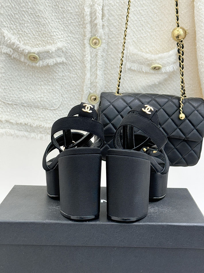 最高級シャネルスーパーコピー CHANEL シースルー スポーツ サンダル 厚底 レディース ブラック 2631087 シャネル サンダル 公式 - 画像 (7)