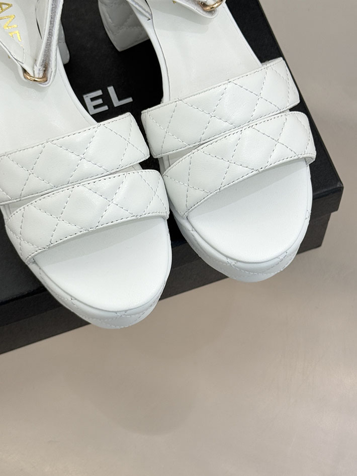 最高級シャネルスーパーコピー CHANEL シースルー スポーツ サンダル 厚底 レディース ホワイト 2631089 シャネル サンダル 新作 - 画像 (4)