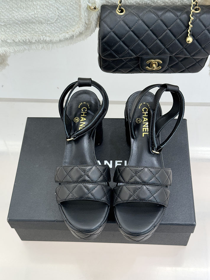 最高級シャネルスーパーコピー CHANEL シースルー スポーツ サンダル 厚底 レディース ブラック 2631090 シャネル サンダル 定価 - 画像 (7)
