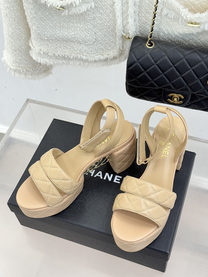 最高級シャネルスーパーコピー CHANEL シースルー スポーツ サンダル 厚底 レディース ベージュ 2631091 レディース シャネル サンダル - 画像 (9)