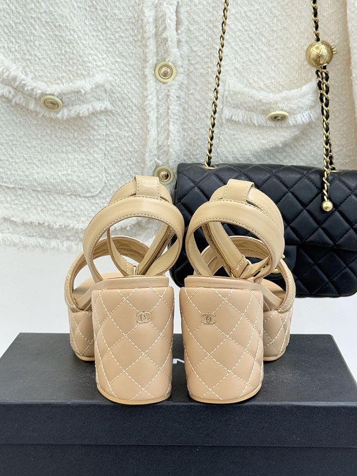 最高級シャネルスーパーコピー CHANEL シースルー スポーツ サンダル 厚底 レディース ベージュ 2631091 レディース シャネル サンダル - 画像 (5)