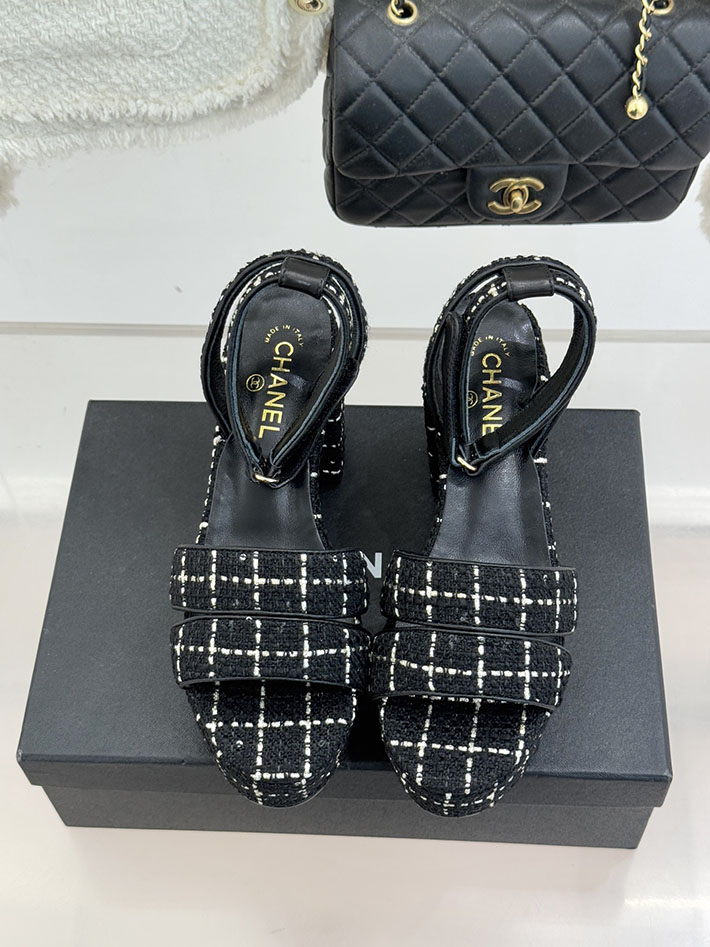 最高級シャネルスーパーコピー CHANEL シースルー スポーツ サンダル 厚底 レディース ブラック 2631092 シャネル サンダル 安い - 画像 (7)