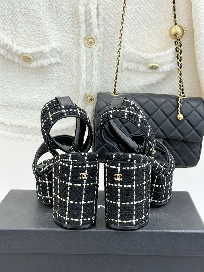 最高級シャネルスーパーコピー CHANEL シースルー スポーツ サンダル 厚底 レディース ブラック 2631092 シャネル サンダル 安い - 画像 (5)