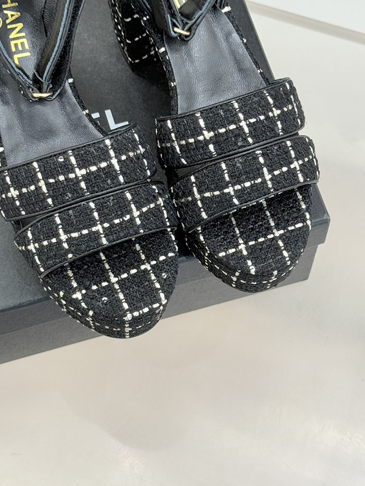 最高級シャネルスーパーコピー CHANEL シースルー スポーツ サンダル 厚底 レディース ブラック 2631092 シャネル サンダル 安い - 画像 (4)