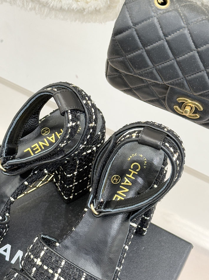 最高級シャネルスーパーコピー CHANEL シースルー スポーツ サンダル 厚底 レディース ブラック 2631092 シャネル サンダル 安い - 画像 (3)