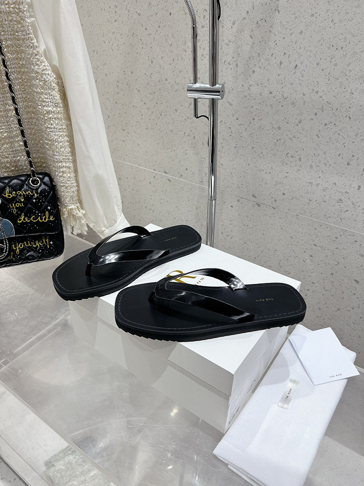 最高級ザロウスーパーコピー THE ROW フラットサンダル ビーチサンダル レディース 靴 シューズ ブラック 2631189 The Row 靴 - 画像 (9)