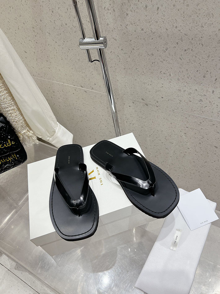 最高級ザロウスーパーコピー THE ROW フラットサンダル ビーチサンダル レディース 靴 シューズ ブラック 2631189 The Row 靴 - 画像 (8)