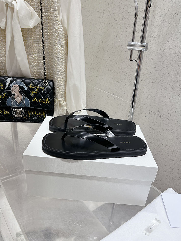 最高級ザロウスーパーコピー THE ROW フラットサンダル ビーチサンダル レディース 靴 シューズ ブラック 2631189 The Row 靴 - 画像 (7)