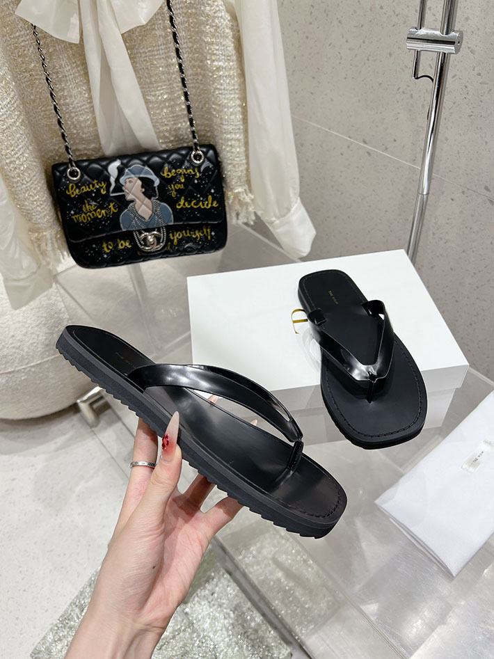 最高級ザロウスーパーコピー THE ROW フラットサンダル ビーチサンダル レディース 靴 シューズ ブラック 2631189 The Row 靴 - 画像 (6)