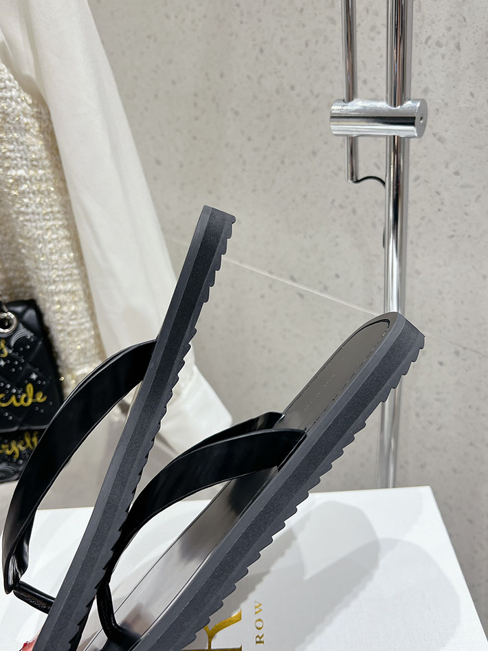 最高級ザロウスーパーコピー THE ROW フラットサンダル ビーチサンダル レディース 靴 シューズ ブラック 2631189 The Row 靴 - 画像 (3)