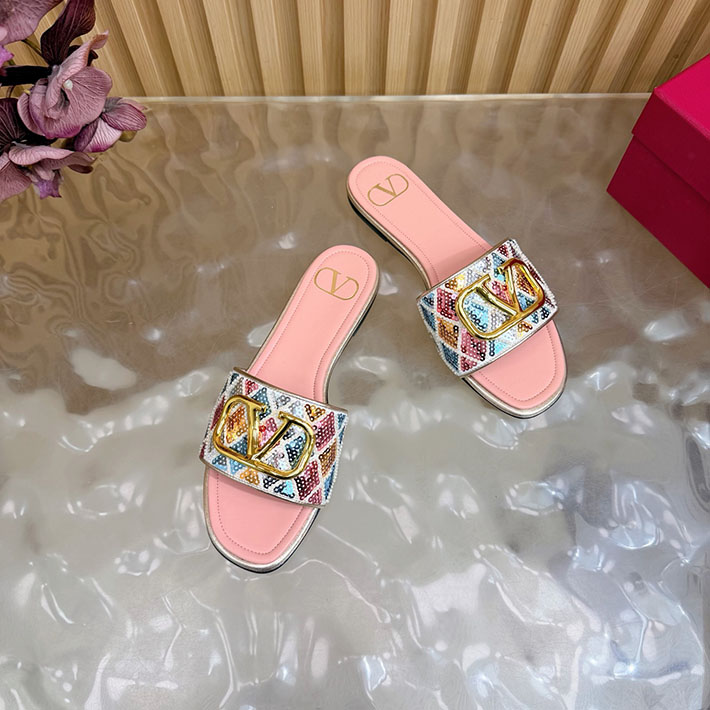 最高級ヴァレンティノスーパーコピー VALENTINO Vロゴ シグネチャー サンダル 2026新作 ピンク 2631228 ヴァレンティノ アウトレット 三田 - 画像 (5)
