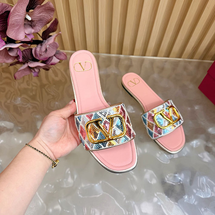 最高級ヴァレンティノスーパーコピー VALENTINO Vロゴ シグネチャー サンダル 2026新作 ピンク 2631228 ヴァレンティノ アウトレット 三田 - 画像 (4)