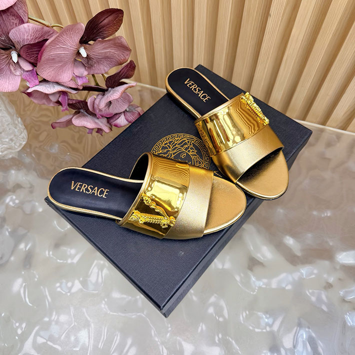 最高級ヴェルサーチェスーパーコピー VERSACE 2026年最新 特集 レディース 夏サンダル ゴールド 2631297 ヴェルサーチ 靴 安い - 画像 (9)