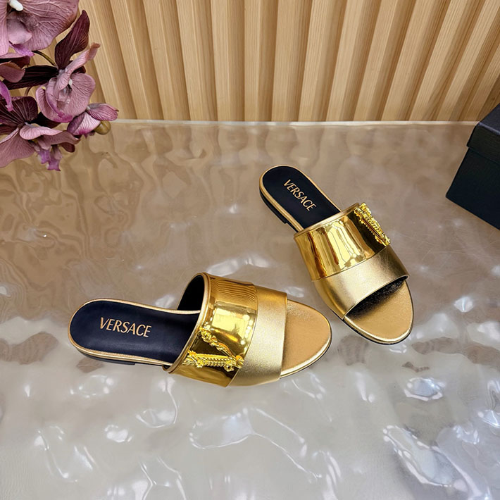 最高級ヴェルサーチェスーパーコピー VERSACE 2026年最新 特集 レディース 夏サンダル ゴールド 2631297 ヴェルサーチ 靴 安い - 画像 (3)