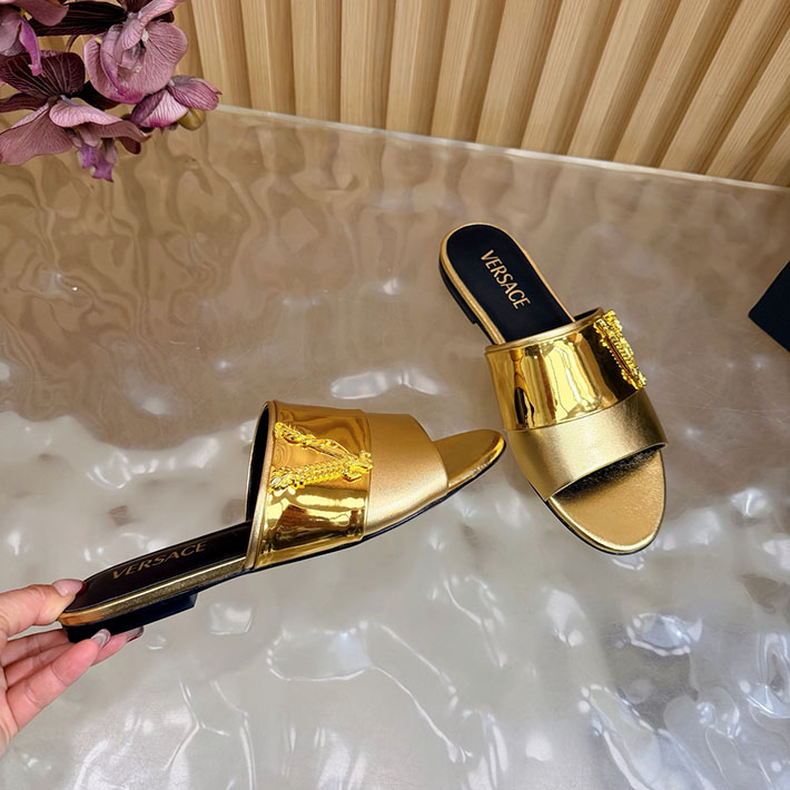 最高級ヴェルサーチェスーパーコピー VERSACE 2026年最新 特集 レディース 夏サンダル ゴールド 2631297 ヴェルサーチ 靴 安い - 画像 (2)