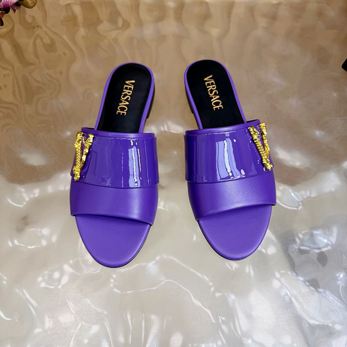最高級ヴェルサーチェスーパーコピー VERSACE 2026年最新 特集 レディース 夏サンダル バイオレット 2631300 ヴェルサーチ 靴 セール - 画像 (6)