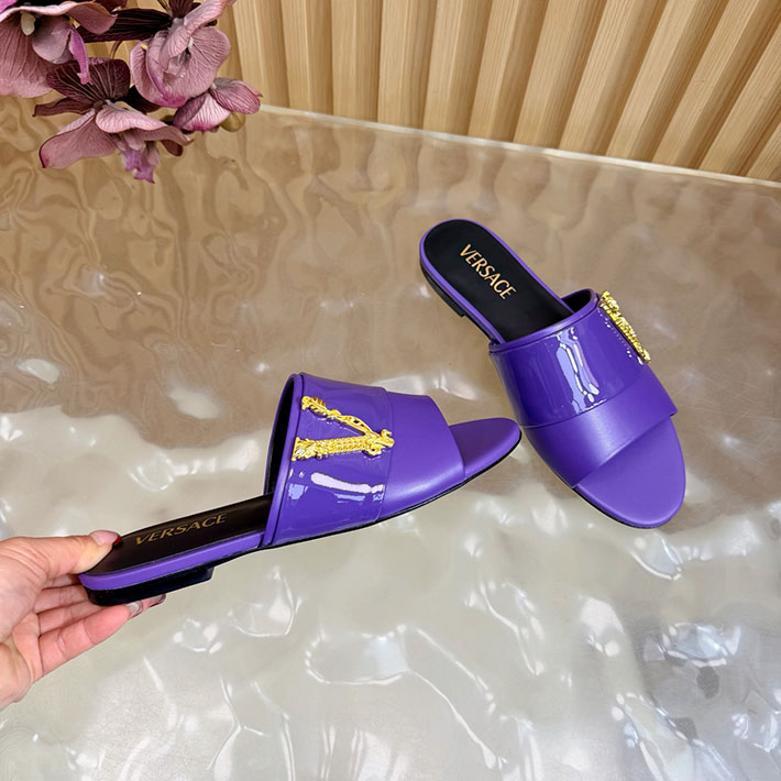 最高級ヴェルサーチェスーパーコピー VERSACE 2026年最新 特集 レディース 夏サンダル バイオレット 2631300 ヴェルサーチ 靴 セール - 画像 (2)