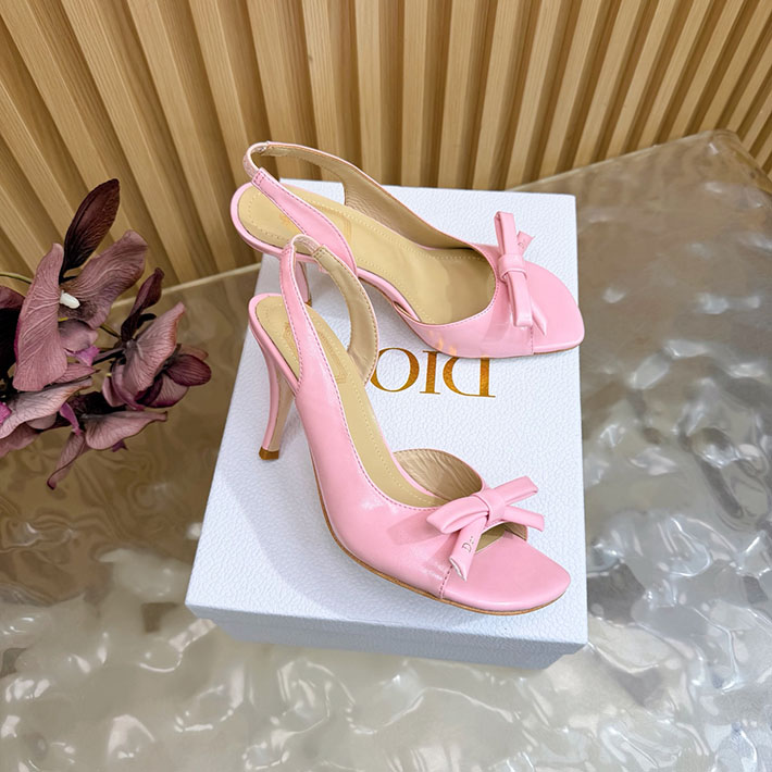 最高級ディオールスーパーコピー Dior 2026年最新 ヒール スリングバックサンダル ピンク 2631309 ディオール サンダル ピンク - 画像 (9)