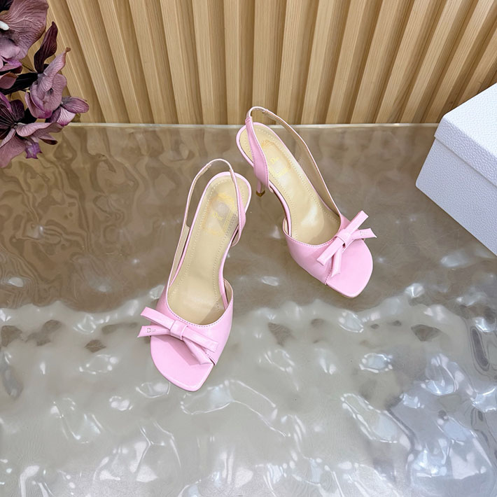 最高級ディオールスーパーコピー Dior 2026年最新 ヒール スリングバックサンダル ピンク 2631309 ディオール サンダル ピンク - 画像 (6)