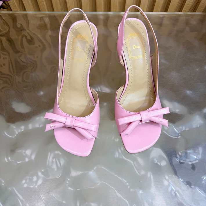 最高級ディオールスーパーコピー Dior 2026年最新 ヒール スリングバックサンダル ピンク 2631309 ディオール サンダル ピンク - 画像 (5)