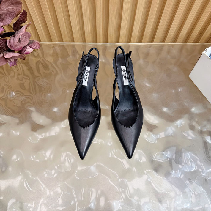 最高級プラダスーパーコピー PRADA ミュール ブラッシュドレザー スリングバック パンプス ブラック 2631318 プラダ 靴 ミュール - 画像 (8)
