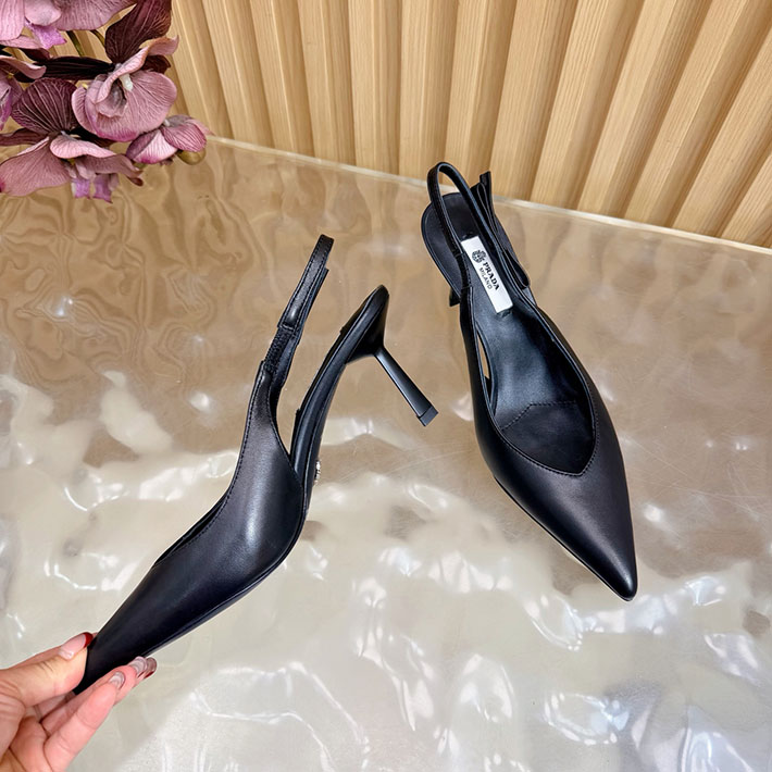 最高級プラダスーパーコピー PRADA ミュール ブラッシュドレザー スリングバック パンプス ブラック 2631318 プラダ 靴 ミュール - 画像 (5)