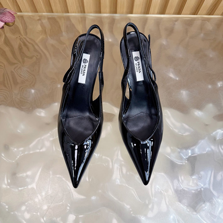 最高級プラダスーパーコピー PRADA ミュール ブラッシュドレザー スリングバック パンプス ブラック 2631320 プラダ 靴 ヒール - 画像 (6)