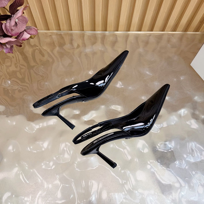 最高級プラダスーパーコピー PRADA ミュール ブラッシュドレザー スリングバック パンプス ブラック 2631320 プラダ 靴 ヒール - 画像 (3)