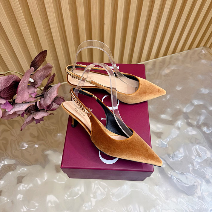 グッチ直営アウトレット店 GUCCI 2026年 新作 ヒール シューズ 靴 レディース ミュール ブラウン 2631339 グッチ 靴 アウトレット - 画像 (9)