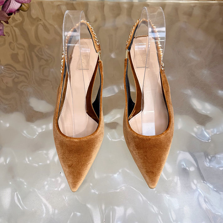 グッチ直営アウトレット店 GUCCI 2026年 新作 ヒール シューズ 靴 レディース ミュール ブラウン 2631339 グッチ 靴 アウトレット - 画像 (6)