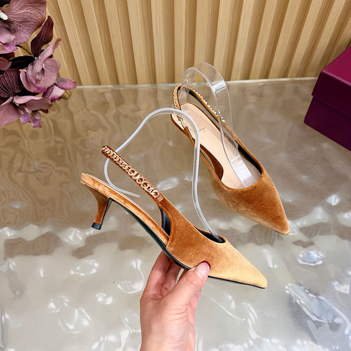 グッチ直営アウトレット店 GUCCI 2026年 新作 ヒール シューズ 靴 レディース ミュール ブラウン 2631339 グッチ 靴 アウトレット - 画像 (3)