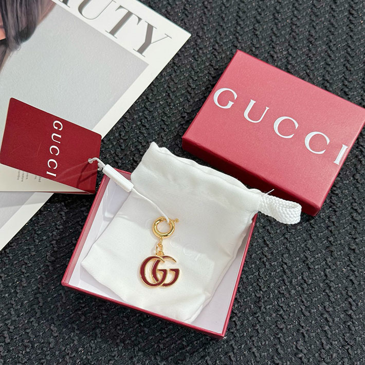 グッチ直営アウトレット店 GUCCI ダブルG バッグ チャーム キーホルダー 837069 J163G 8041 グッチ キーホルダー アウトレット - 画像 (6)