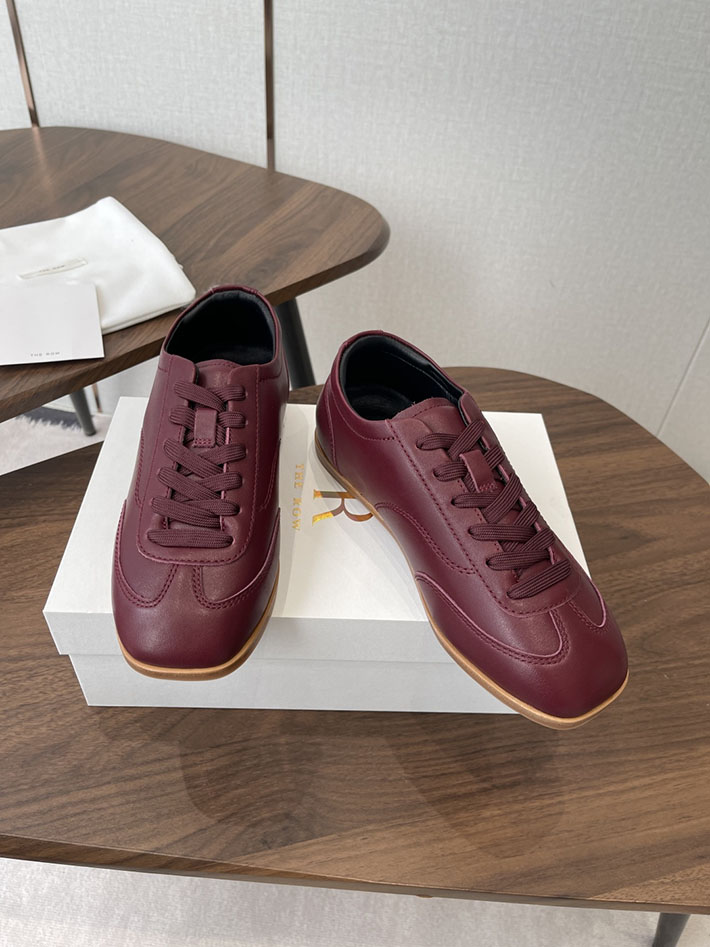 最高級ザロウスーパーコピー THE ROW 2026年春夏 新作 スニーカー マリー レディース ワインレッド 2630538 THE ROW 靴 - 画像 (7)