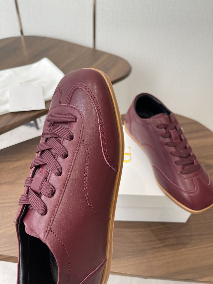 最高級ザロウスーパーコピー THE ROW 2026年春夏 新作 スニーカー マリー レディース ワインレッド 2630538 THE ROW 靴 - 画像 (4)