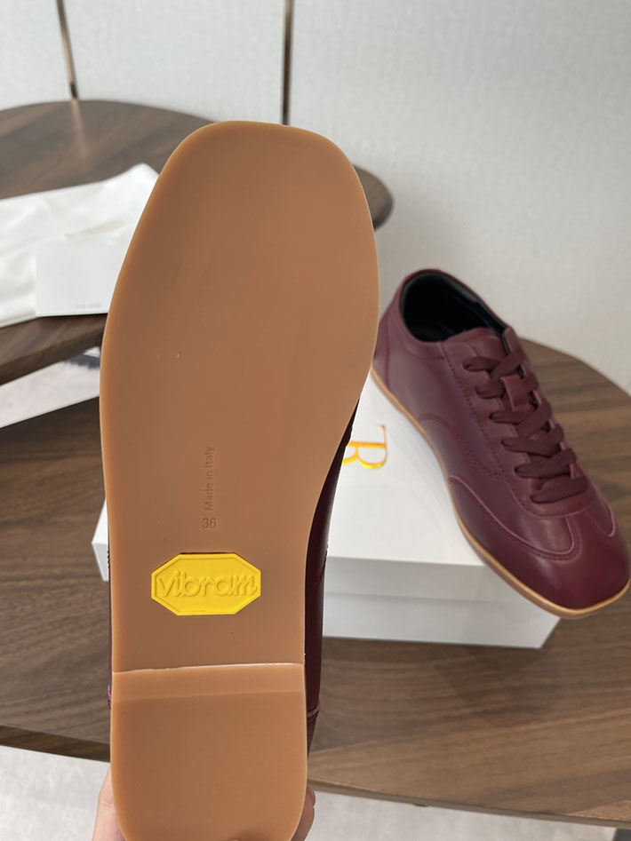 最高級ザロウスーパーコピー THE ROW 2026年春夏 新作 スニーカー マリー レディース ワインレッド 2630538 THE ROW 靴 - 画像 (2)